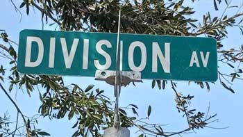 Division Avenue Street Sign