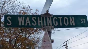 South Washington Street Sign